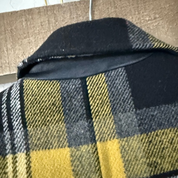 Exclusive|Vintage Plaid Jacket blazer,leather elbow patch,clueless style•LARGE - Picture 11 of 16